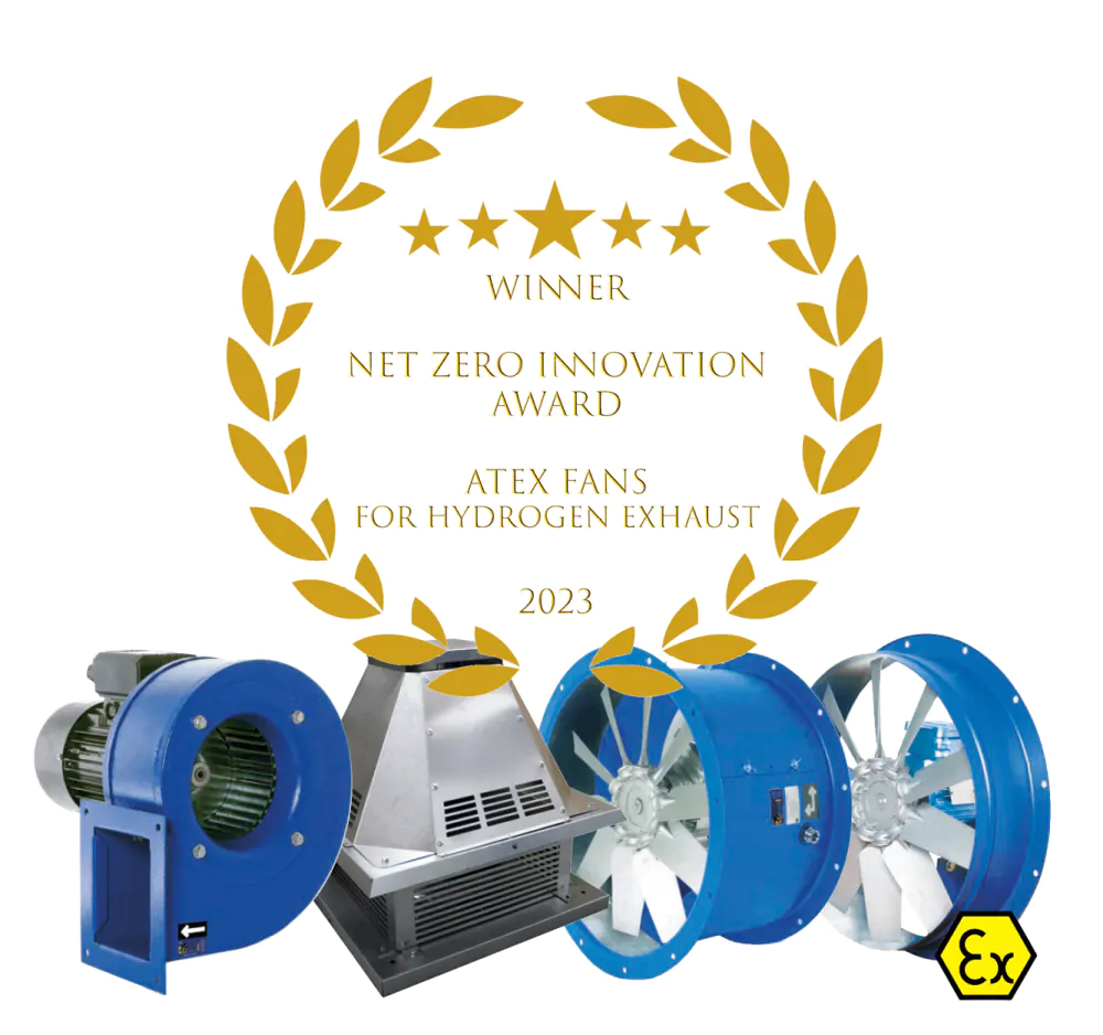 Axair Fans are the Net Zero Innovation Awards Winner for ATEX Fans