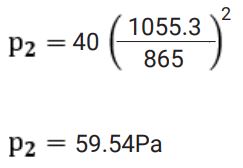 Axair Fans: Second Affinity Fan Law Equation