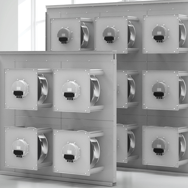 Multiple ECFanGrid AHU's Installed at Rolling Stock Yard